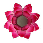 Lotus sfeerlicht roze zilverrand (13.5 cm)