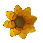 Lotus Mood Light, Yellow, 3rd Chakra, Gold Rim (13.5 cm)