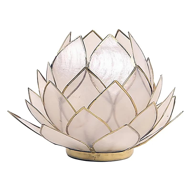 Lotus sfeerlicht naturel groot (15x15 cm)