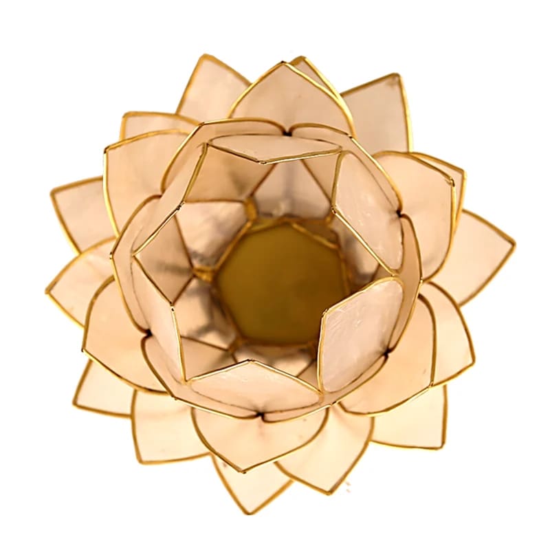 Lotus sfeerlicht naturel groot (15x15 cm)