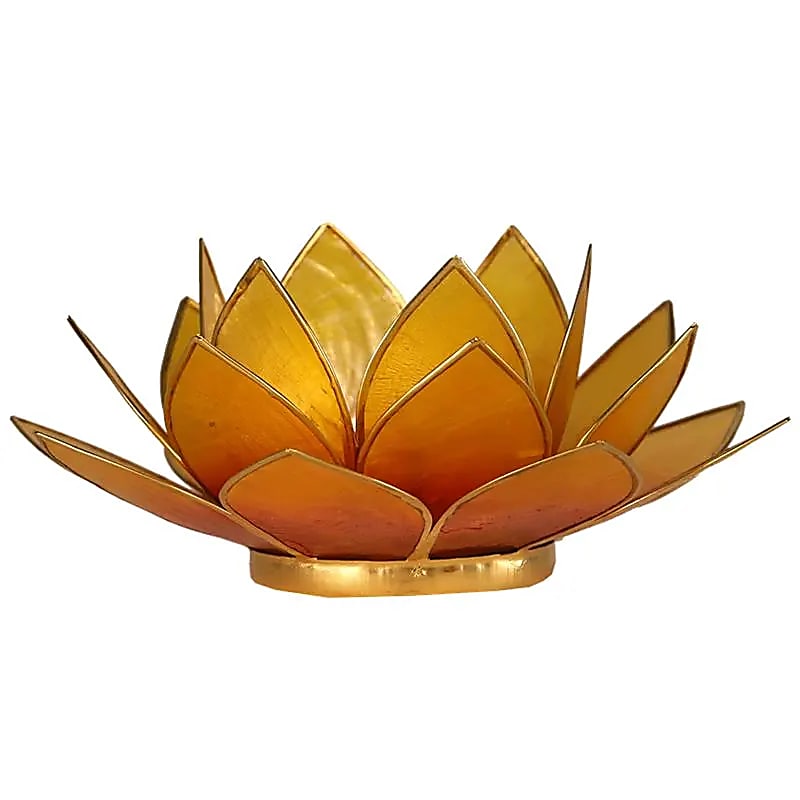 Lotus Mood Light, Orange/Yellow, 2-Color (13.5 cm)