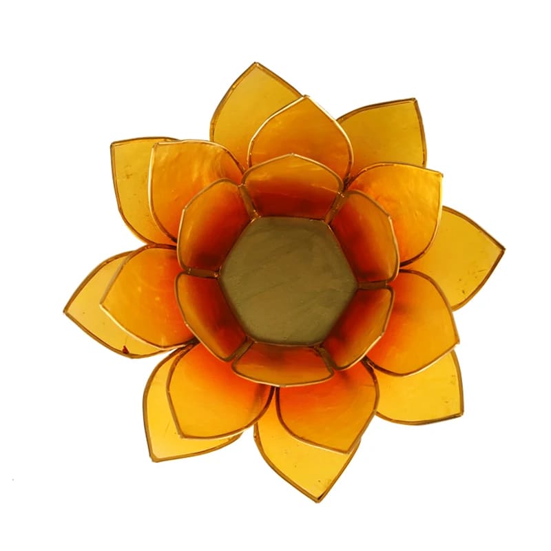 Lotus Mood Light, Orange/Yellow, 2-Color (13.5 cm)
