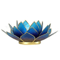 Lotus sfeerlicht 2-kleurig violet-blauw (13,5 cm)