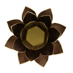 lotus sfeerlicht zwart goudrand (13.5 cm)