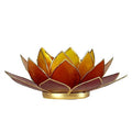 Lotus Mood Light, 3-Color, Gold Rim (13.5 cm)