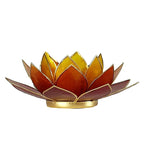 Lotus Mood Light, 3-Color, Gold Rim (13.5 cm)