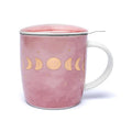 Tea Mug with Strainer and Lid: Moon Phases (±400 ml)