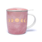 Tea Mug with Strainer and Lid: Moon Phases (±400 ml)
