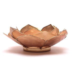 Lotus sfeerlicht bladvorm smoked/beige goudrand (13.5 cm)