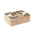 Mango Wood Tarot Box: Tree of Life (18x12 cm)