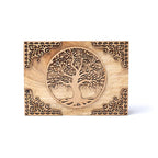 Mango Wood Tarot Box: Tree of Life (18x12 cm)