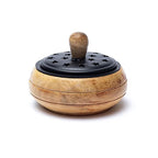Houten wierookbrander mangohout (9x7cm)