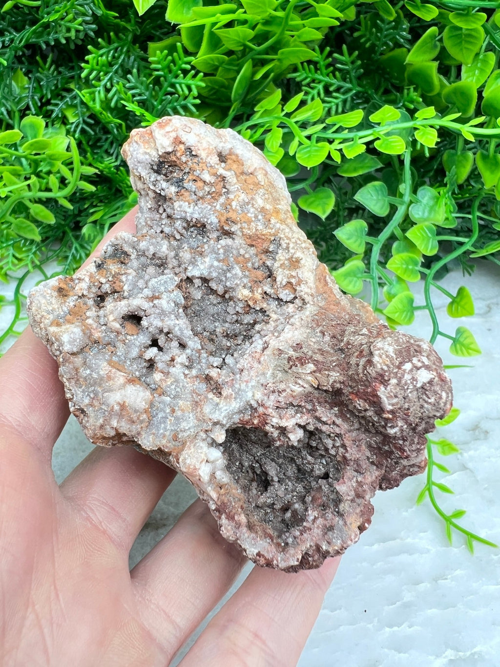 Rosa Amethyst-Cluster (10 cm) von KEY LIME STORE