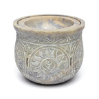 Zeepsteen wierookbrander & olieverdamper (1500 g; 14 cm)