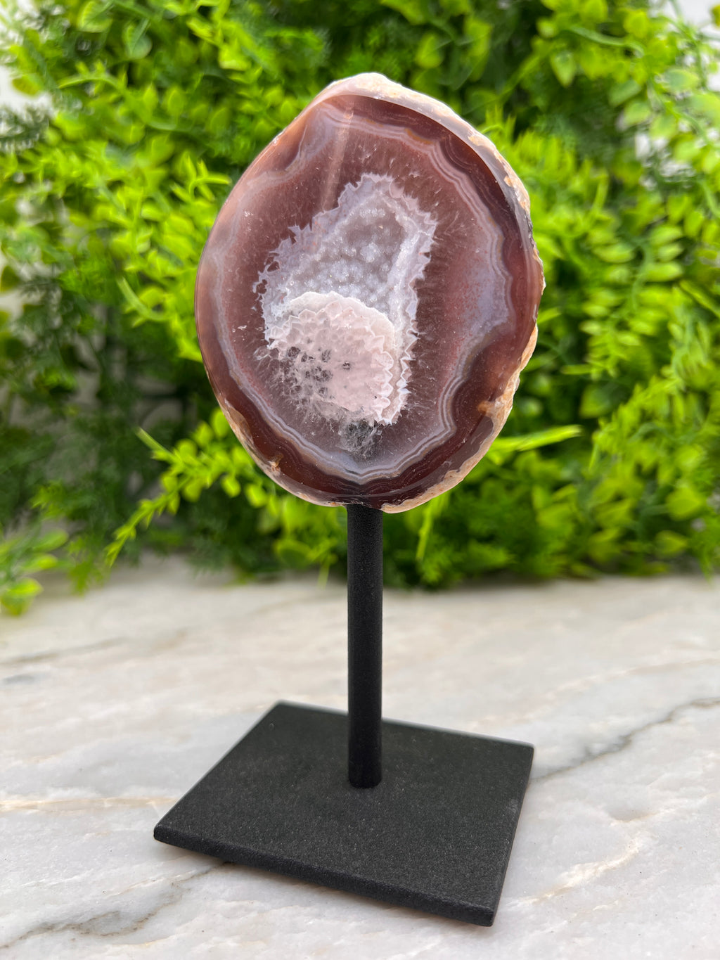 Agaat op standaard (14 cm)