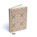 Notitieboek van chambray katoen, bloem des levens (20x15 cm)