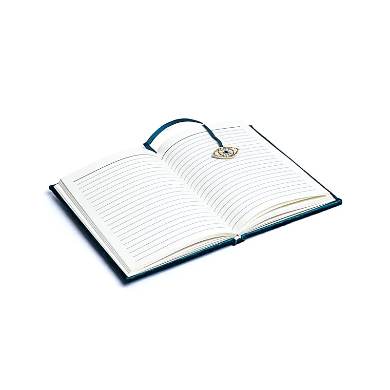Fluwelen notitieboek tarot oog (20x15 cm)