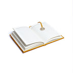 fluweel notitieboek geel met zon (20x15 cm)