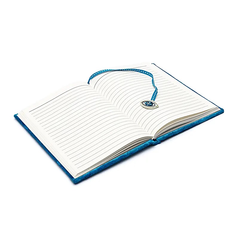Fluwelen notitieboek alziend oog (20x15 cm)