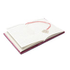 Fluwelen Notitieboek Paars Met Regenboog (20x15 Cm)