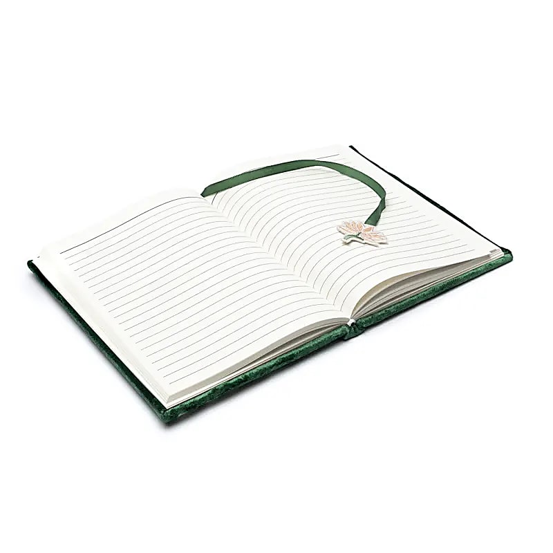 Fluwelen notitieboek lotus (20x15 cm)