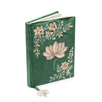 Fluwelen notitieboek lotus (20x15 cm)