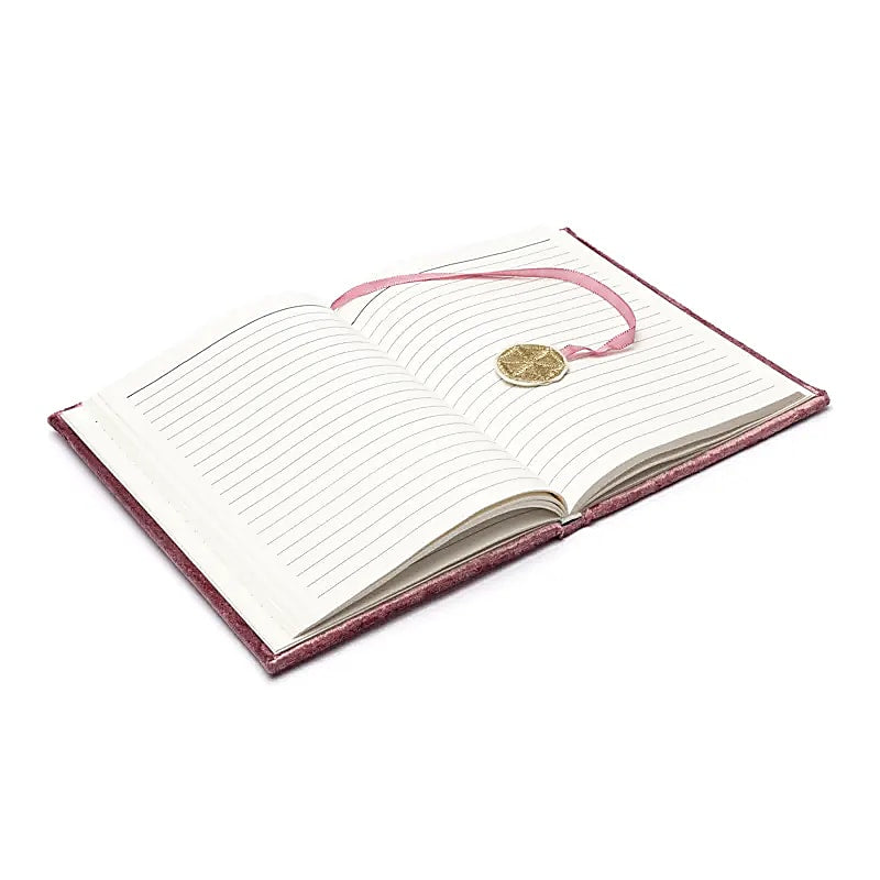 Fluwelen notitieboek bloem des levens (20x15 cm)
