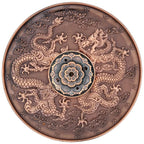 Wierookbrander draak koperkleurig (10x10 cm)