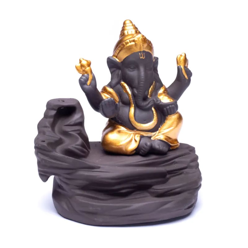 Ganesha wierookbrander backflow waterval (9x6x10 cm)