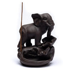 Backflow wierookbrander olifant (12x9x17 cm)