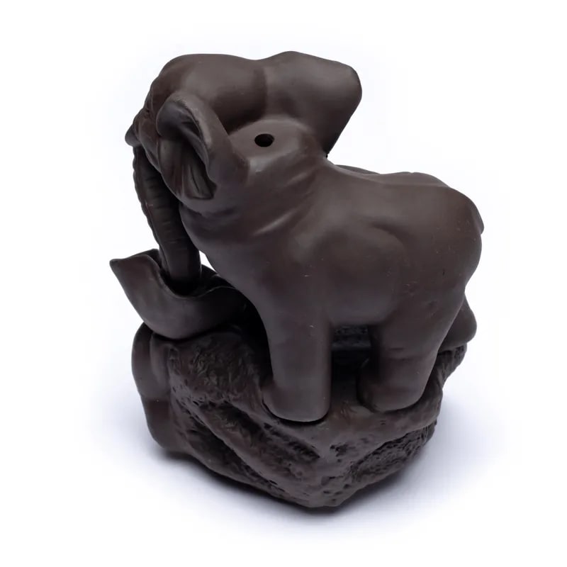 Backflow wierookbrander olifant (12x9x17 cm)