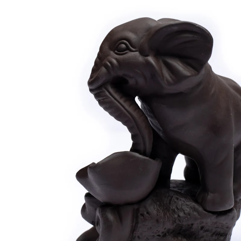 Backflow wierookbrander olifant (12x9x17 cm)