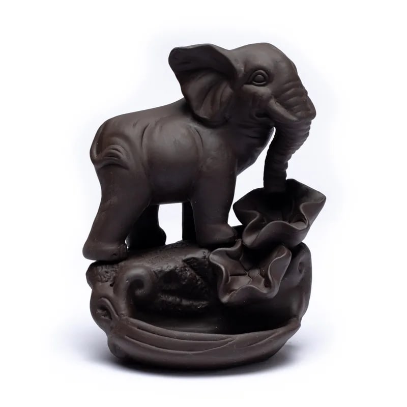 Backflow wierookbrander olifant (12x9x17 cm)
