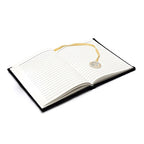 Fluwelen notitieboek maanfases (20x15 cm)