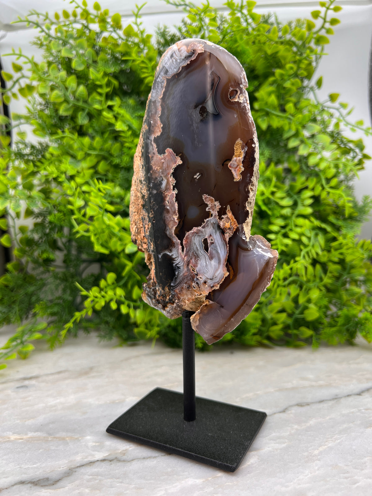 Agaat op standaard (19 cm)