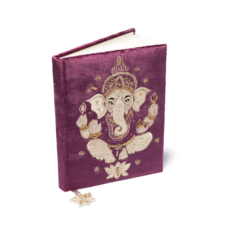 Ganesha Velvet Notebook (20x15 cm)