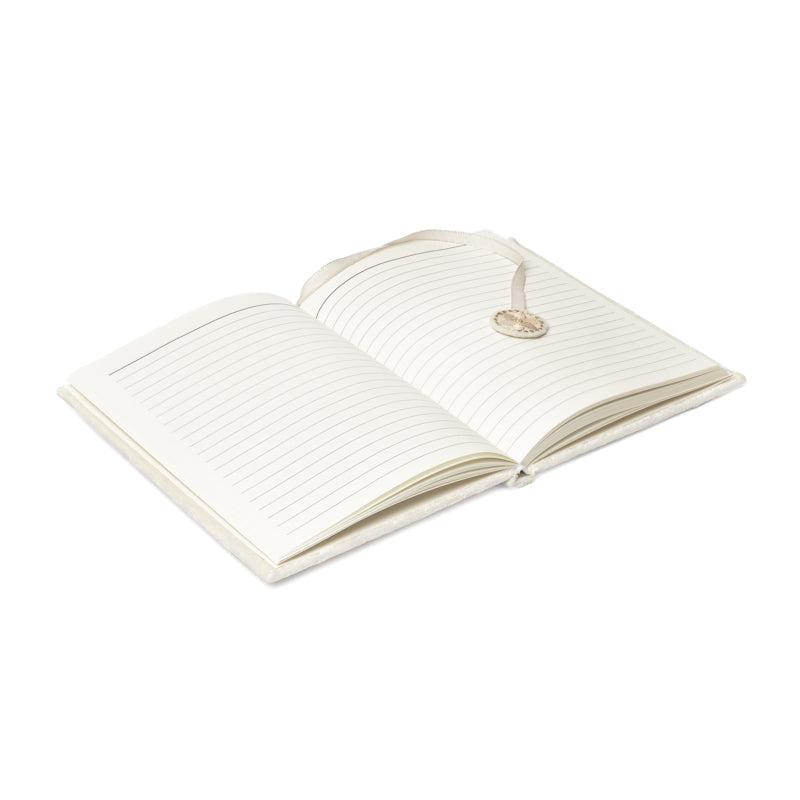 Fluwelen notitieboek bloem des levens (20x15 cm)