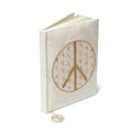 Fluwelen notitieboek bloem des levens (20x15 cm)