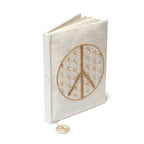 Fluwelen notitieboek bloem des levens (20x15 cm)