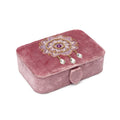Fluwelen tarotdoos lila met Mandala (11x15,5x5 cm)