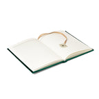 Fluweel notitieboek groen met tarot oog (20x15 cm)