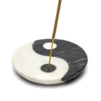 Wierookbrander zeepsteen Yin Yang (10 cm)