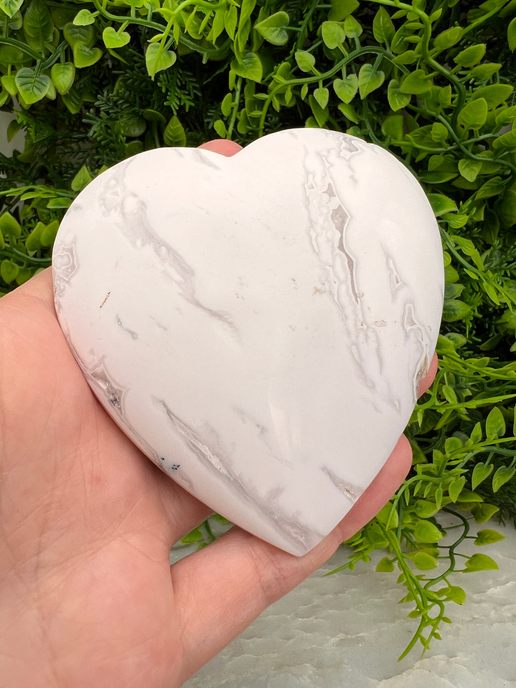 Witte pluim Agaat hart