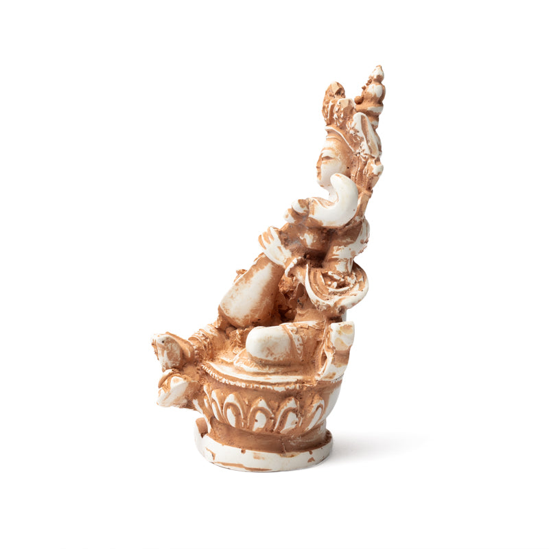 Saraswati beeld ivoorkleurig (10 cm)