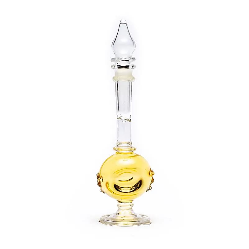 Rozen geurolie in handgeblazen flesje (5 ml)