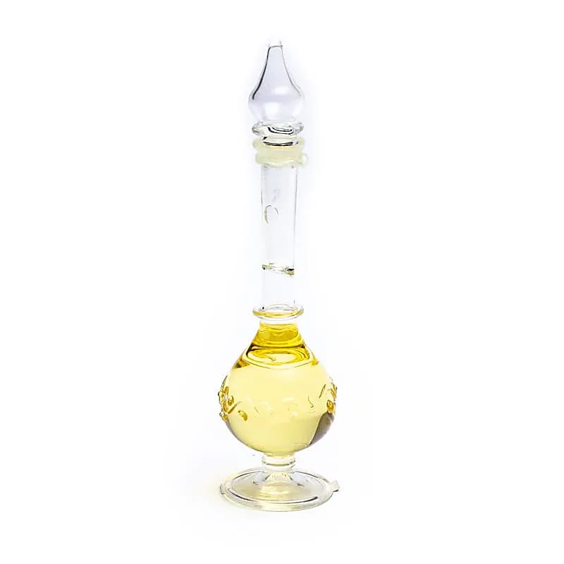 Sandelhout vetiver geurolie (5 ml) handgeblazen flesje