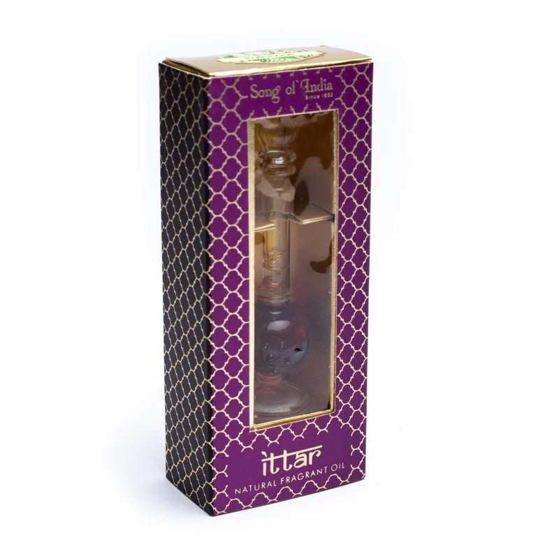 Patchouli geurolie in handgeblazen flesje (5 ml)