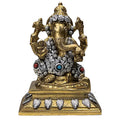 Ganesha beeld messing (14 cm, 1310 gr)