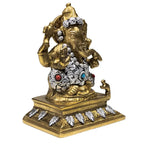 Ganesha beeld messing (14 cm, 1310 gr)