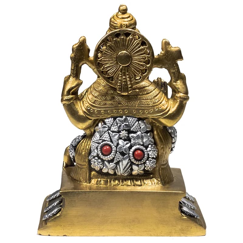 Ganesha beeld messing (14 cm, 1310 gr)